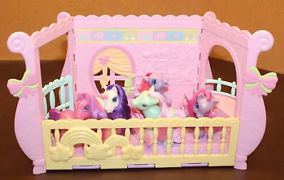 My Little Pony 2008 Hasbro Newborn Cuties Playset Nursery+5 McDonalds Ponies • $15.99