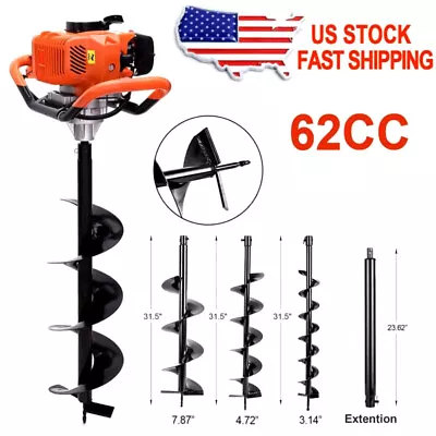 62CC Manual Post Hole Digger Gas Digger Gas Auger Post Hole Digger • $157.95