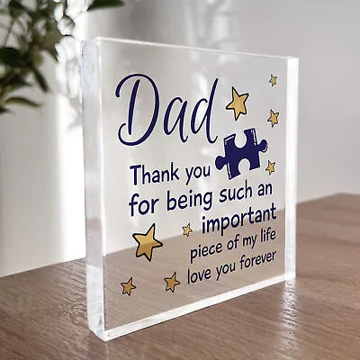 Gifts For Dad Acrylic Block Dad Gifts Dad Birthday Gifts Idea Christmas Presents • £9.99
