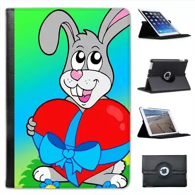 £9.99 • Buy Rabbit Holding HUGE Red Heart Wrapped With Bow Leather Case For IPad Mini