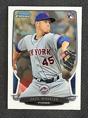 2013 Bowman Chrome Zack Wheeler #20 Rookie Card New York Mets RC • $1.50