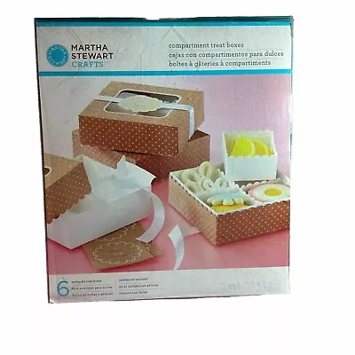 NEW Martha Stewart Crafts Compartment Treat Boxes 6 Pack Baking Kitchen Gifts • $7.80