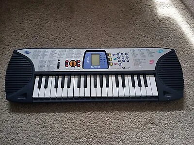 Vintage Casio SA-67 Electronic Song Bank Keyboard (WORKS) • $53.66