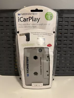 Monster ICarPlay Cassette Tape Car Adapter For IPod Nano 3.3ft • $12.50
