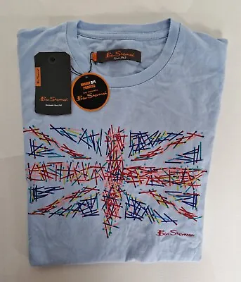Mens Ben Sherman Authentic Mod Life Tee Union Jack Graphic Print T-Shirt Top XS • £5