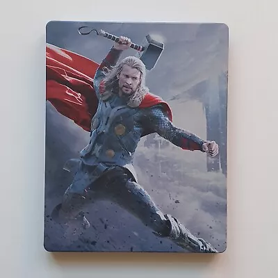 *RARE* Thor The Dark World Zavvi Exclusive Blu-Ray Steelbook Inc. 3D OOP MINT! • £0.99