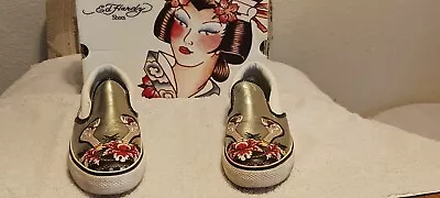 Womens Shoes Ed Hardy Designs Cobra Size 5 New In Box Has Slight Defect  • $10