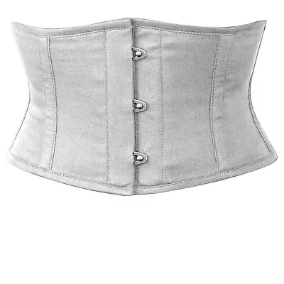 Heavy Duty Steel Boned For Women's Tight Lacing Under Bust Satin Corset 8079-SBM • £12.99