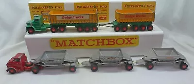 Matchbox King Size K-16 Dodge Twin Tipper & Major Pack M-4 Frauhauf Hopper Train • $3.72