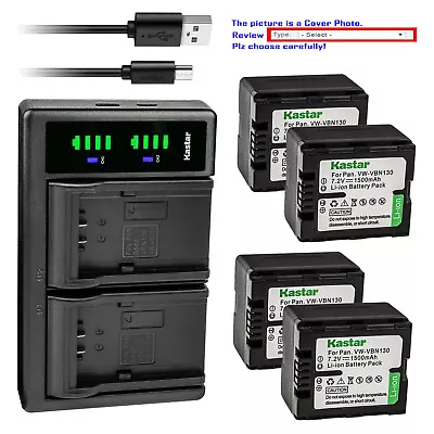 Kastar Battery LTD2 USB Charger For Panasonic VW-VBN130 VBN130 VW-VBN070 VBN260 • $9.99