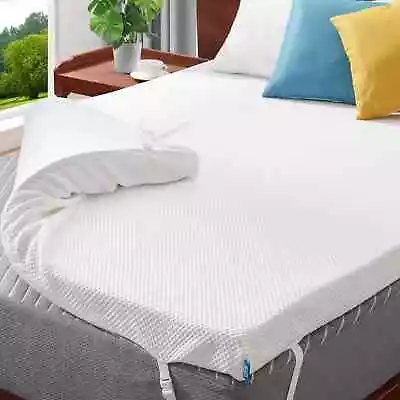 3  Memory Foam Mattress Topper Full Size Cooling Mattress Topper • $49.99