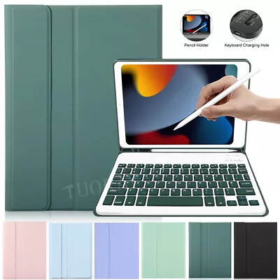 Bluetooth Keyboard Leather Case For IPad 7/8/9/10th Generation Air 3 4 5 Pro 11 • £11.99