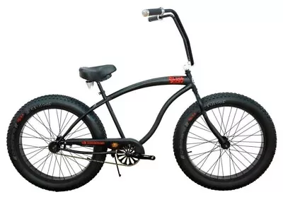 26  Slugo Stretch Beach Cruiser Bicycle 4  Fat Tires Rise Handlebar Bike • $569.99