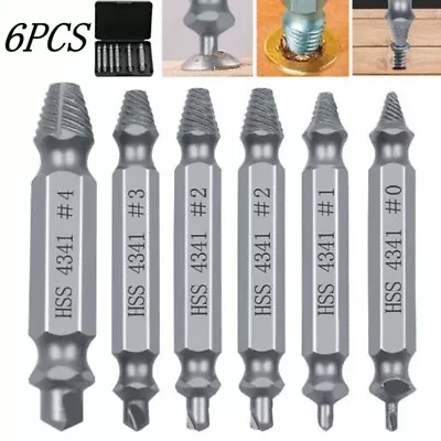 Comprehensive Set For Removing Damaged Bolts 6PCS Screw And Stud Extractor Kit • £8.75