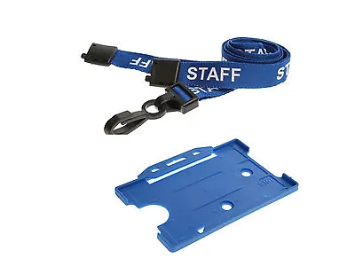 £3.69 • Buy ID Card Pass Badge Name Holder And Matching Staff Neck Strap Lanyard NHS Office