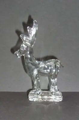 Mosser Glass Crystal Christmas Reindeer Deer Rudolph Fawn Figurine Made In USA! • $23.95