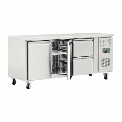 £2254.50 • Buy Polar 2 Door And 2 Drawer Counter Fridge 417Ltr - GD874  Catering Commercial