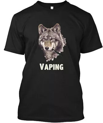 Vaping Vape Pen Wolf Smoke T-Shirt Made In The USA Size S To 5XL • $21.79