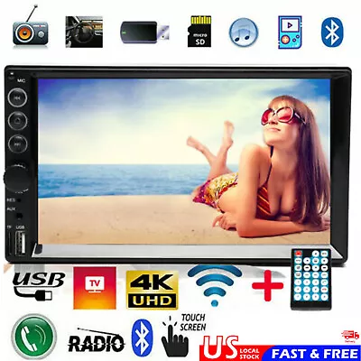 Mirror Link For GPS Double 2Din Car MP5 Stereo Bluetooth For Nissan Pathfinder • $48.93