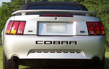 2001 Ford Mustang COBRA Bumper Insert Letters - Chrome Decals Stickers Svt • $16.88