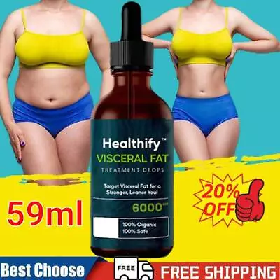 Belly Fat Burner Drops To Lose Stomach Fat Weight Loss Drops For Women & Men NEW • £4.34