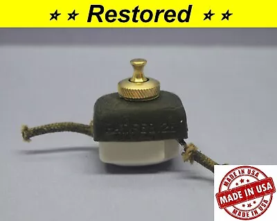 Vintage Cutler-Hammer Porcelain Brass Push Pull Single-Pole Appliance Switch C-H • $49.95