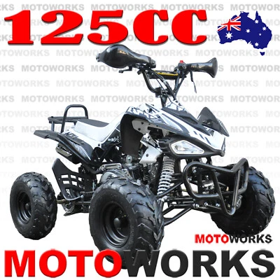 $1049 • Buy 125CC SPORTS SEMI AUTO ATV QUAD Dirt Bike Gokart 4 Wheeler Buggy Kids Black