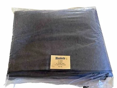 US  FCDA Stamped  Wool Blend Blanket  66” X 84” Use For Homesteading Or Camping • $38