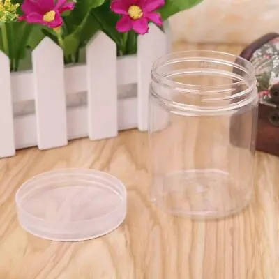 $3.71 • Buy 150ml Round Clear PET Container Jar Pot Bottle For DIY Slime Clay Makeup Cream