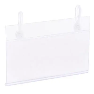 £11.34 • Buy Label Holder With Hanging Buckle 90x55mm Clear Plastic For Wire Shelf 25pcs