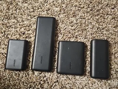 Anker Power Bank (LOT OF 4)  Powercore 15600 Powercore 10400 • $35.99