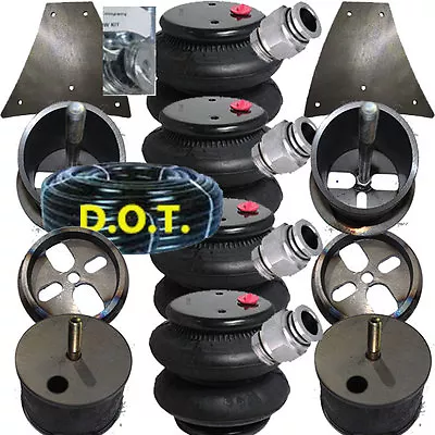 $303.93 • Buy Air Suspension Bags Brackets Front Rear BoltOn 1958-64 Chevy Impala 3/8