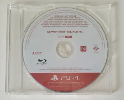 Gravity Rush Remastered PS4 Promo Disc | PAL | Very Rare | Tested |  • $120