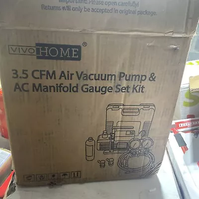 VivoHome VP125 3.5CFM 1/4HP 5Pa High Performance Vacuum Pump New Open Box • $72