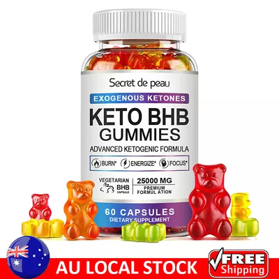 Dietary Supplement Keto ACV Gummies Weight Loss Ketone Advanced Fat Burner • $21.99