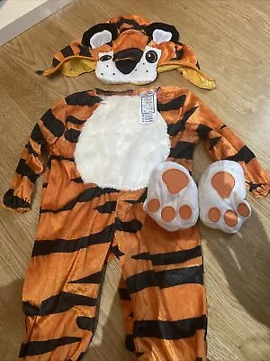 Baby Tiny Tiger Costume Babies- Animal Book Week Day Fancy Dress Outfit • £12.50
