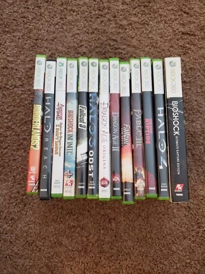 $69.99 • Buy 14 XBOX 360 Game Lot Bundle-Halo, Bioshock, Borderlands, Fallout, Fable Games