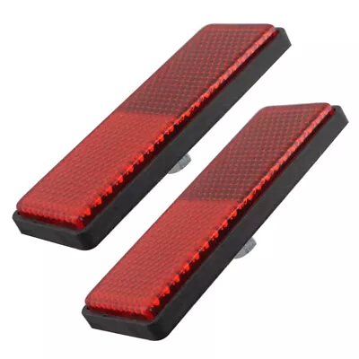 Motorcycle Red Reflector Rear Tail Brake Stop Marker Light Trailer Universal • $6.66