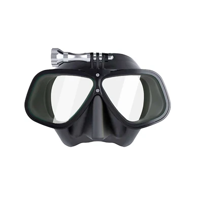 $100.99 • Buy Black Tip Dive Mask With GoPro Mount - Alloy Frame