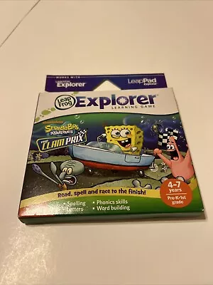 Leapfrog Explorer  LeapPad Learning Game - SpongeBob SquarePants Clam Prix Ultra • $68.35