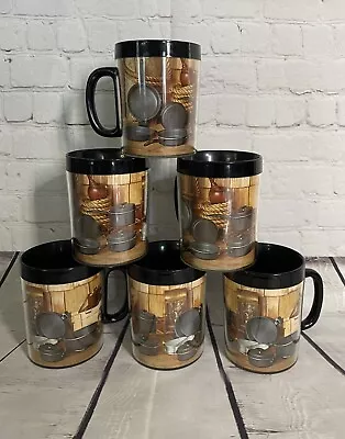 Vintage Thermo-Serv West Bend Insulated Coffee Cups Mugs Made In The USA (6) • $40