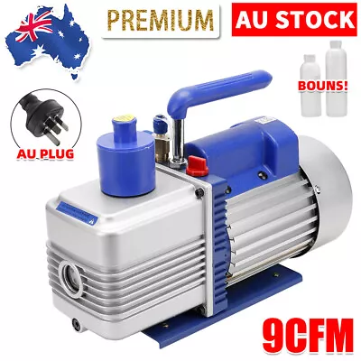 9CFM 2 Stages Refrigerant Vacuum Pump Refrigeration Gauge Tool Air Condition A/C • $195.95