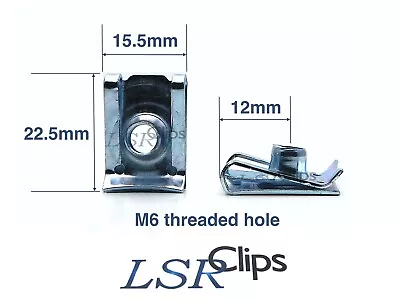 £4.98 • Buy Panel U Nut Speed Clip U Spring Nuts M6 Clips For Motorcycle Fairing BOLTS X10
