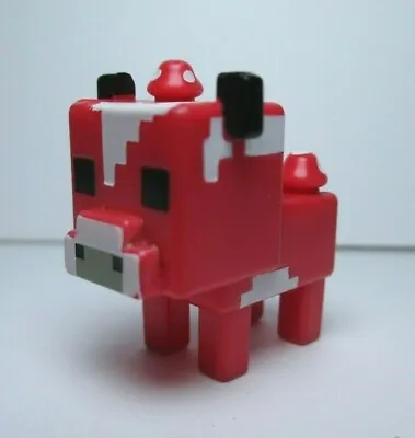 Minecraft Mini-Figures Netherrack Series 3 1  Mooshroom Red Cow Figure Mojang • $5