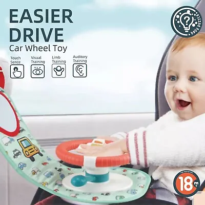 Car Back Seat Hanging Toy Children Steering Wheel Kids Play Boy Girl Travel Gift • £15.99