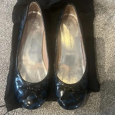 Marc By Marc Jacobs Hearts  Ballet Shoes Black 38 Uk 5 • £10