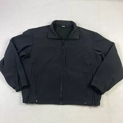 Blauer Police Jacket Mens Large Black Fleece Lined Long Sleeve Stretch Zip • $29.99