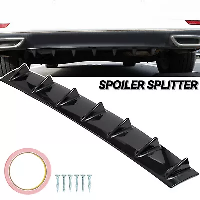 £15.90 • Buy Universal 33  7 Shark Fins Car Rear Lower Bumper Spoiler Wing Lip Diffuser Decor