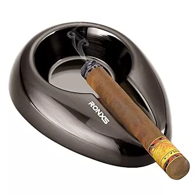 Cigar Ashtrays All Metal Outdoor Ashtray Unbreakable Portable Ash Tray Single.. • $13.87