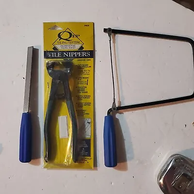LOT Q.E.P.  Tile Nippers Item Number 10003 Brand New Plus Used Tile Saw & File • $19.99